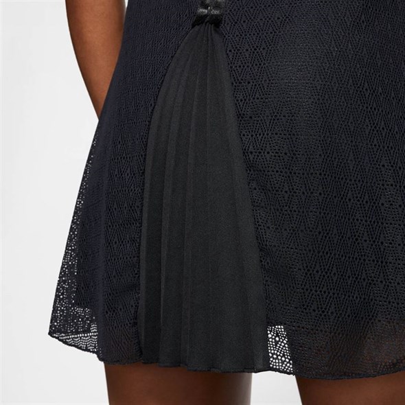 Платье женское Nike Court Dry Slam Black/White  AT5140-010  fa19 - фото 12269