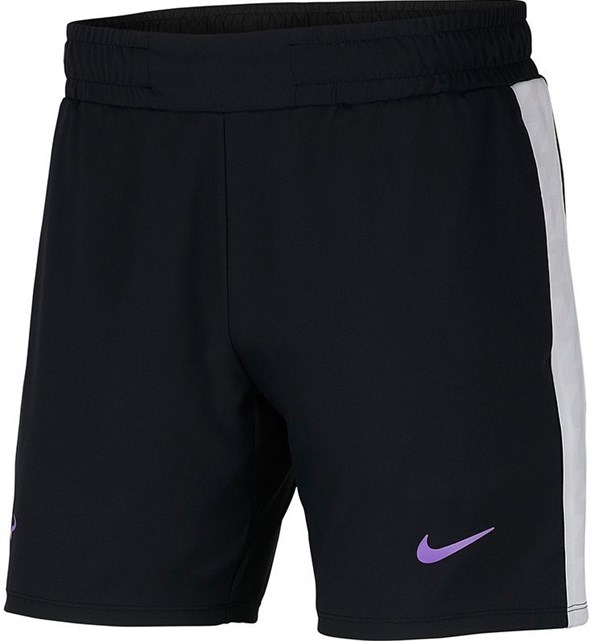 Шорты мужские Nike Court Rafa 7 Inch Black/Bright Violet  AT4315-010  fa19 - фото 12586