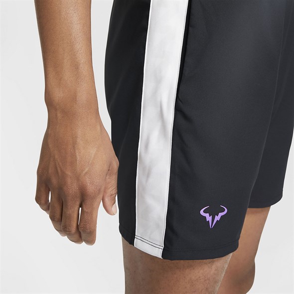 Шорты мужские Nike Court Rafa 7 Inch Black/Bright Violet  AT4315-010  fa19 - фото 12591