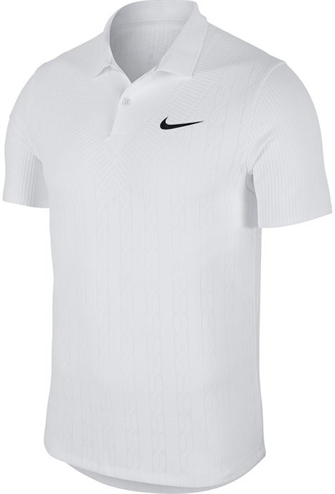 Поло мужское Nike Court Advantage White  AT4146-100  fa19 (L) - фото 12841