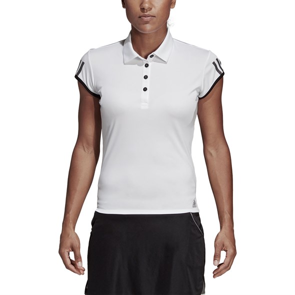 Поло женское Adidas Club 3 Stripes White/Black  DU0945  fa19 - фото 13816