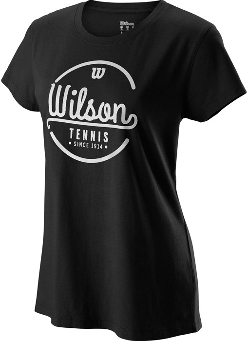Футболка женская Wilson Lineage Tech Black/White  WRA777503  su19 (L) - фото 16685