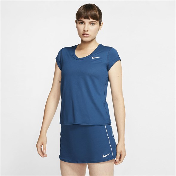 Футболка женская Nike Court Dry Valerian Blue  CQ5364-432  sp20 - фото 16804
