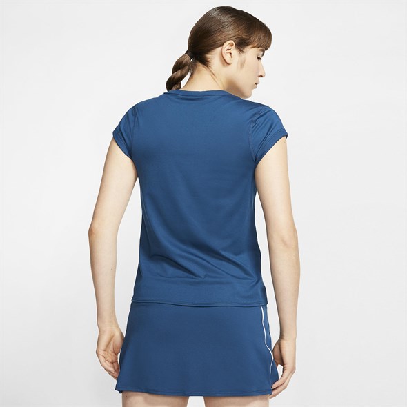 Футболка женская Nike Court Dry Valerian Blue  CQ5364-432  sp20 - фото 16805