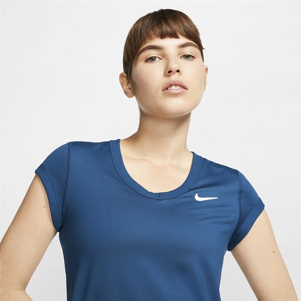 Футболка женская Nike Court Dry Valerian Blue  CQ5364-432  sp20 - фото 16806