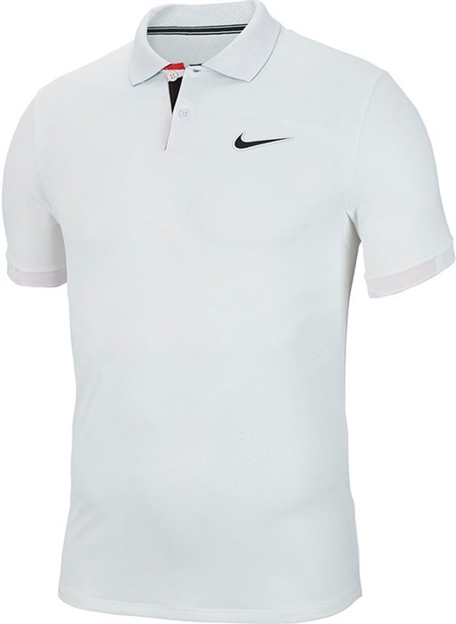 Поло мужское Nike Court Breathe Advantage White/Off Noir  BV0780-100  sp20 - фото 17263