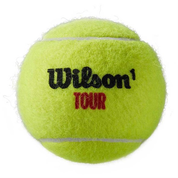 Мячи теннисные Wilson Tour Premier Clay 4 Balls  WRT119600 - фото 19546