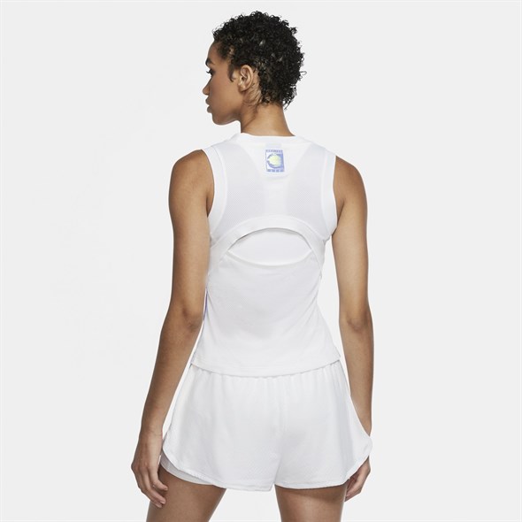 Майка женская Nike Court Slam Graphic White/Hot Lime/Sapphire/Pink Foil  CK8432-100  su20 - фото 21112