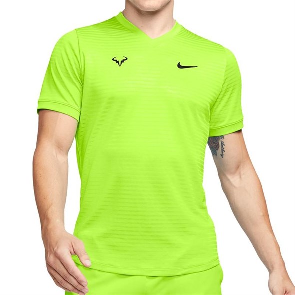 Футболка мужская Nike Court Rafa Challenger Volt/Black  CI9148-702  su20 - фото 21147