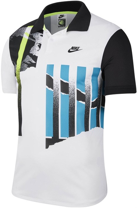 Поло мужское Nike Court Advantage White/Black/Neo Teal/Black  CK9793-101  su20 - фото 21156