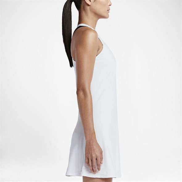 Платье женское Nike Court Pure White/Black  728736-100 - фото 21770