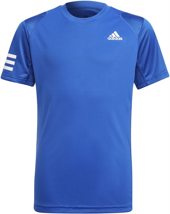Футболка для мальчиков Adidas Club 3-Stripes Bold Blue/White  H34768  fa21 - фото 25078