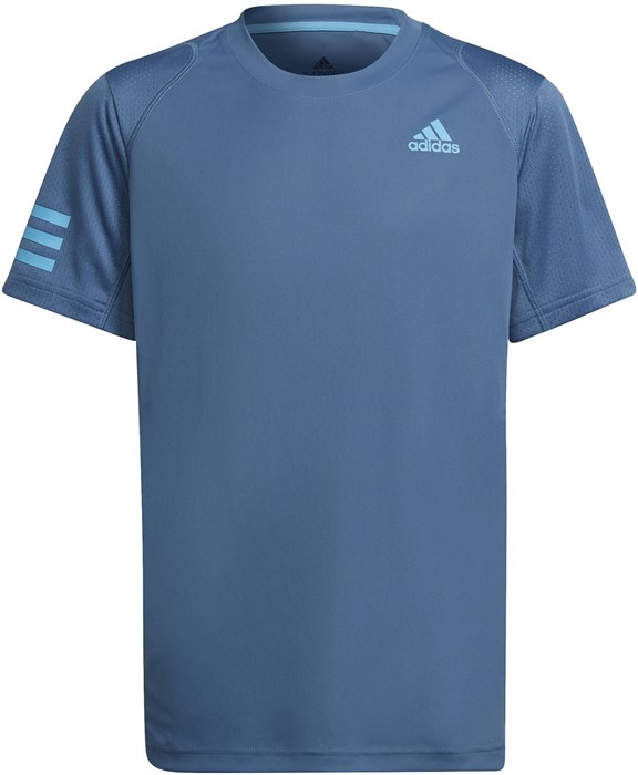 Футболка для мальчиков Adidas Club 3-Stripes Altered Blue/Sky Rush  HD2179  sp22 - фото 26962