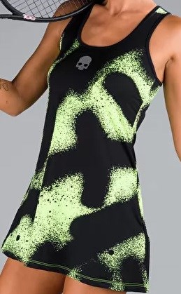 Платье женское Hydrogen SPRAY Dress Fluo Yellow/Black  T01506-724 (L) - фото 27065