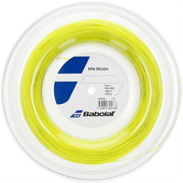 Струна теннисная Babolat RPM Rough Yellow 1.25 (200 метров) - фото 28768