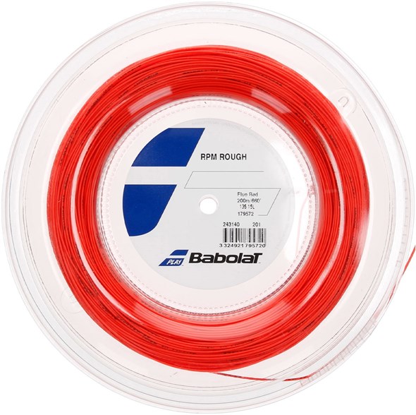 Струна теннисная Babolat RPM Rough Fluo Red 1.35 (200 метров) - фото 28771