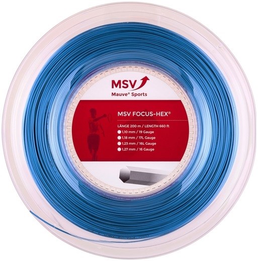 Струна теннисная MSV Focus Hex Blue 1.27 (200 метров) - фото 28790