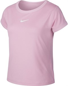 Футболка для девочек Nike Court Dry Pink  CQ5386-629   fa19