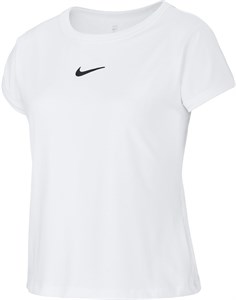 Футболка для девочек Nike Court Dry White/Black  CQ5386-100  sp20