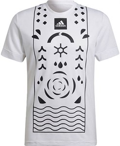 Футболка мужская Adidas Paris HEAT.RDY Freelift White/Black  HA2554  sp22
