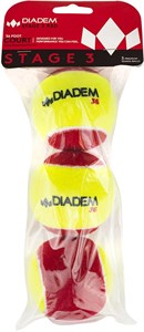 Мячи теннисные Diadem Stage 3 Red 3 Balls