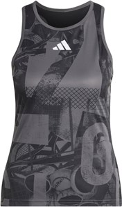 Майка женская Adidas Club Graphic Tank  Grey Five/Black/Carbon