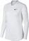 Футболка женская Nike Court Dry 1/2 Zip White/Black  888170-100  su18 (L) - фото 11575