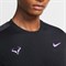 Футболка мужская Nike Court AeroReact Rafa Black/Violet  AT4182-010  fa19 - фото 12512
