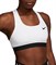 Топ женский Nike Swoosh Medium Support White/Black  BV3900-100  sp20 - фото 17350