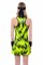 Платье женское Hydrogen Scratch Fluo Yellow/Black  T01410-724 - фото 22393