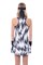 Платье женское Hydrogen Scratch White/Black  T01410-001 - фото 22399