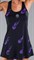 Платье женское Hydrogen FLAMES Dress Black/Purple  T01510-E74 (L) - фото 27693