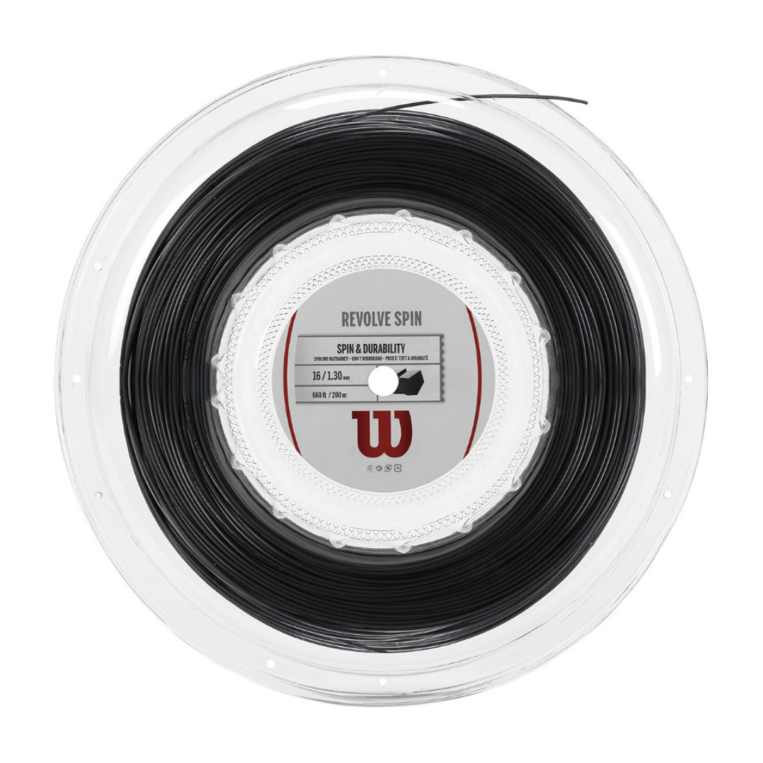 Струна теннисная Wilson Revolve Spin Black 1.30 (200 метров)