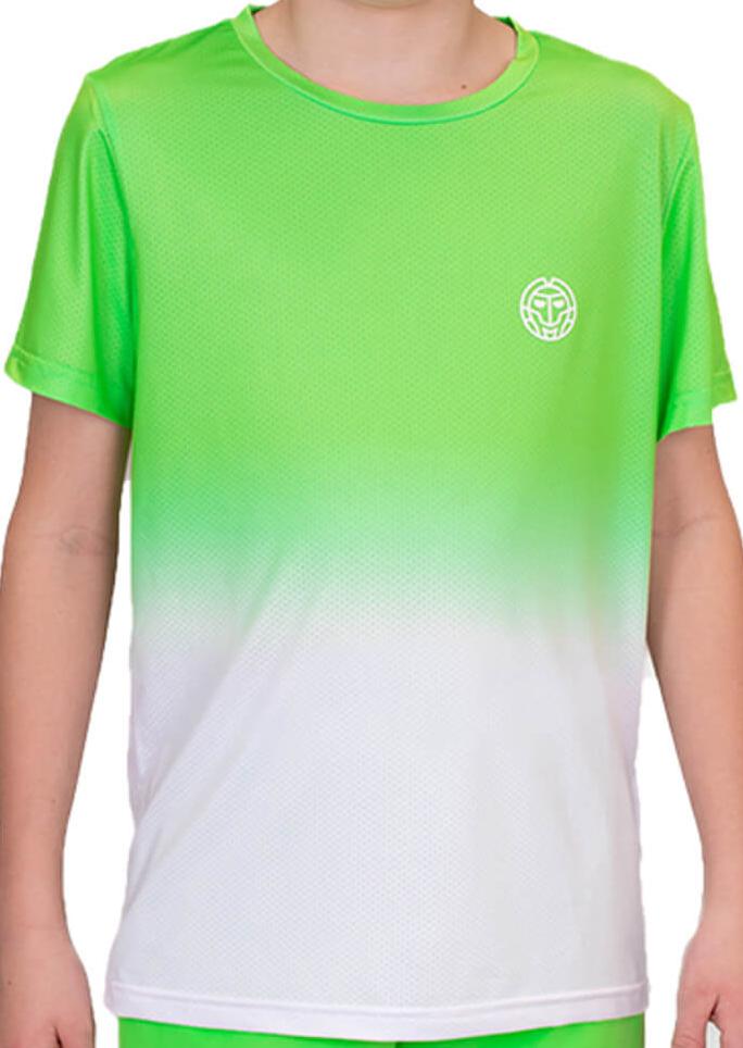 Футболка для мальчиков Bidi Badu Crew Gradiant Neon Green/White