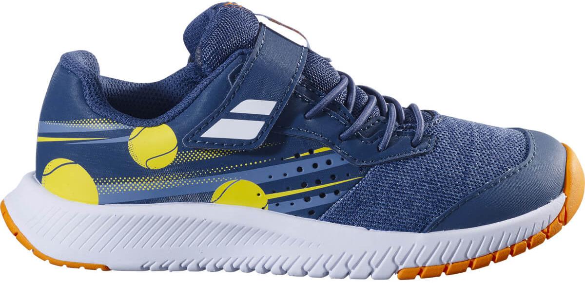 Кроссовки детские Babolat Pulsion Kid All Court BOY Blue/Yellow