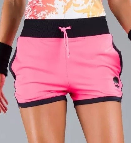 Шорты женские Hydrogen TECH Fluo Fuchsia/Black
