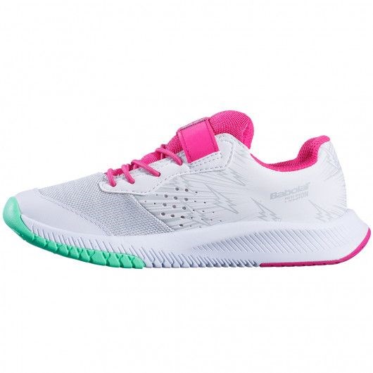 Кроссовки детские Babolat Pulsion All Court Kid White/Red Rose