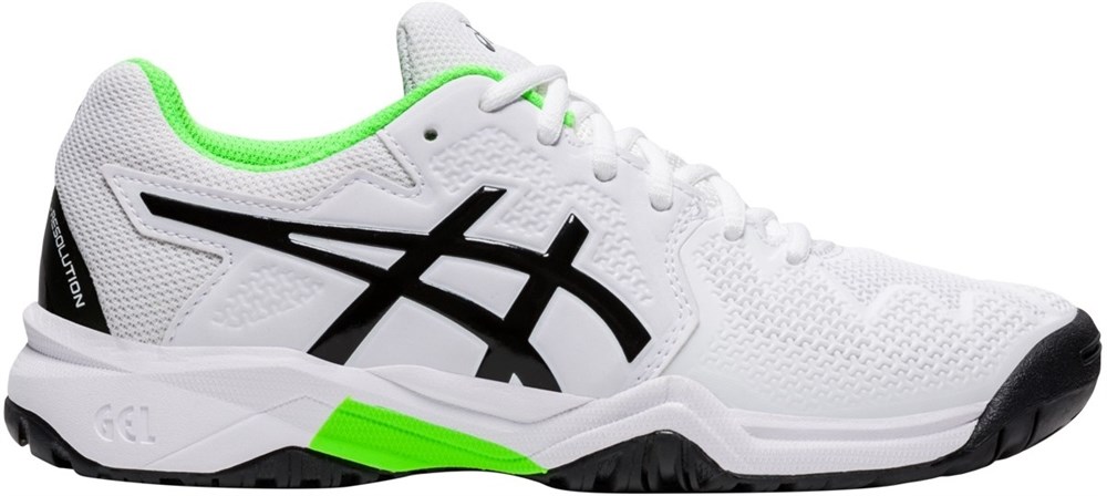 Кроссовки детские Asics Gel-Resolution 8 GS White/Green Gecko