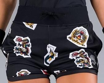 Шорты женские Hydrogen TATTOO Tech Black  T01516-007