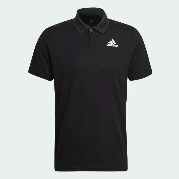 Поло мужское Adidas Club Pique Black/White