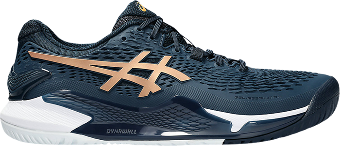 Кроссовки мужские Asics Gel-Resolution 9  French Blue/Pure Gold  1041A468-960