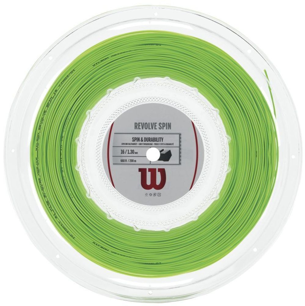 Струна теннисная Wilson Revolve Spin Green 1.30 (200 метров)