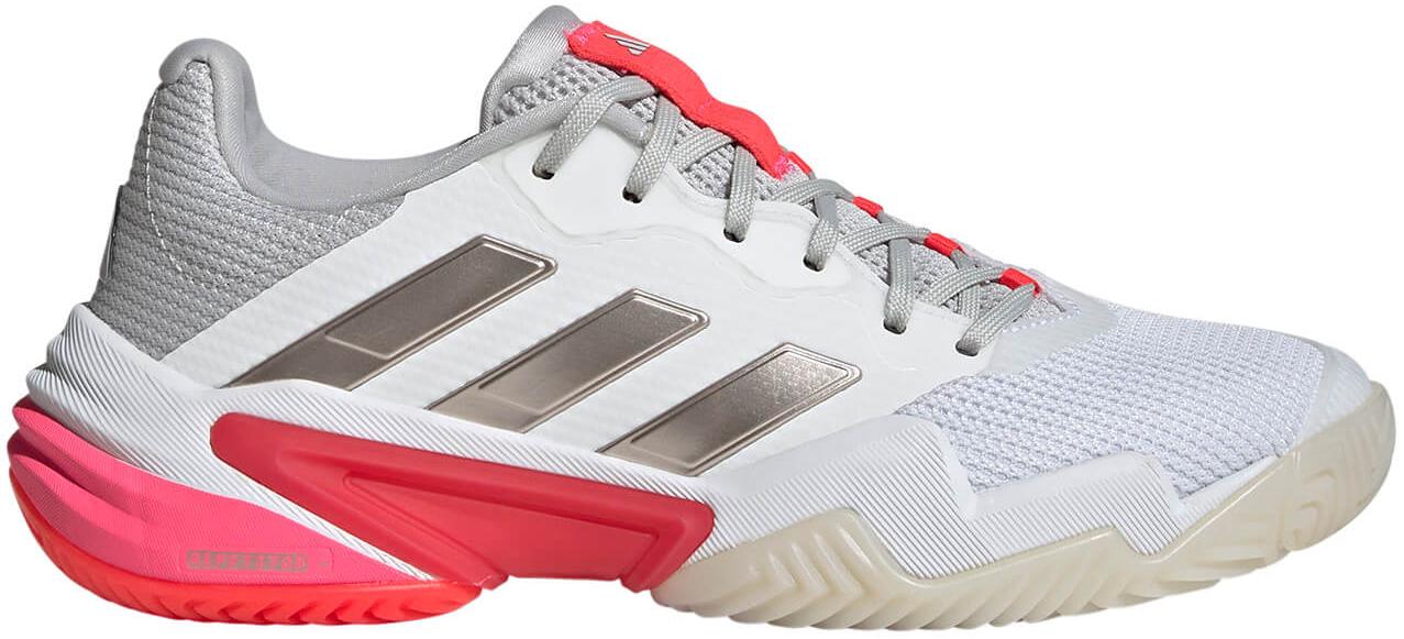 Кроссовки женские Adidas Barricade 13 Cloud White/Champagne Metalic/Lucid Red