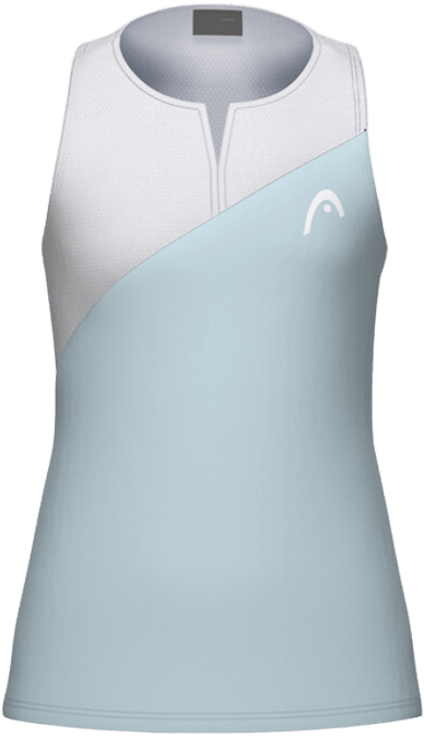 Топ для девочек Head SPIRIT Tank Top Light Blue/White