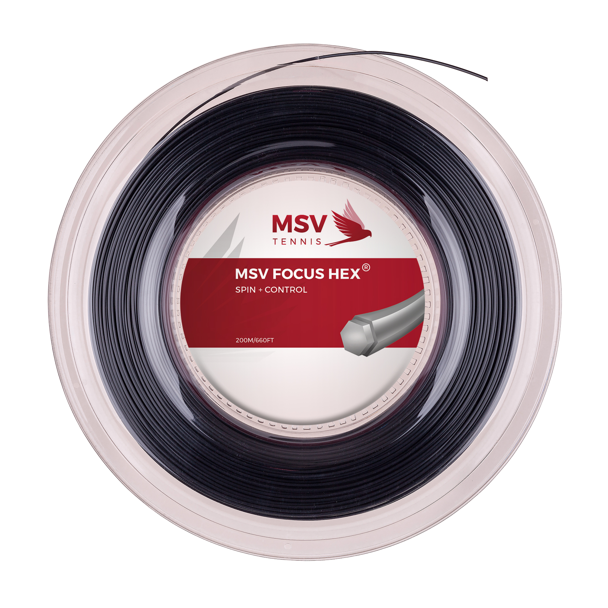 Струна теннисная MSV Focus Hex Black 1.23 (200 метров)