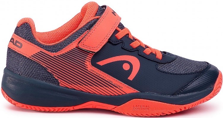 Кроссовки детские Head Sprint Velcro 3.0 Midnight Navy/Neon Red