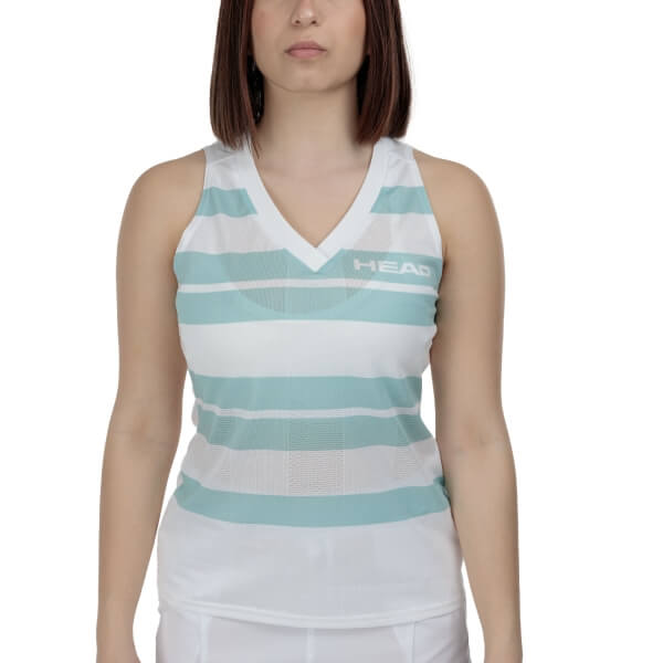 Майка женская Head PERFORMANCE White/Aqua