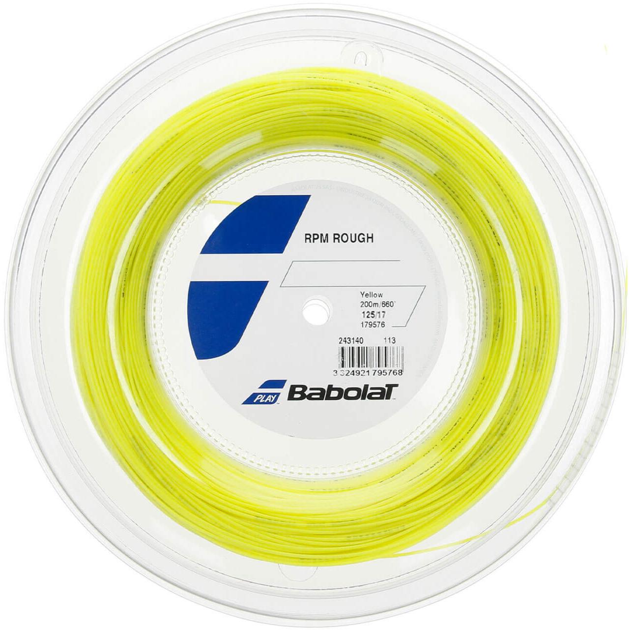 Струна теннисная Babolat RPM Rough Yellow 1.25 (200 метров)