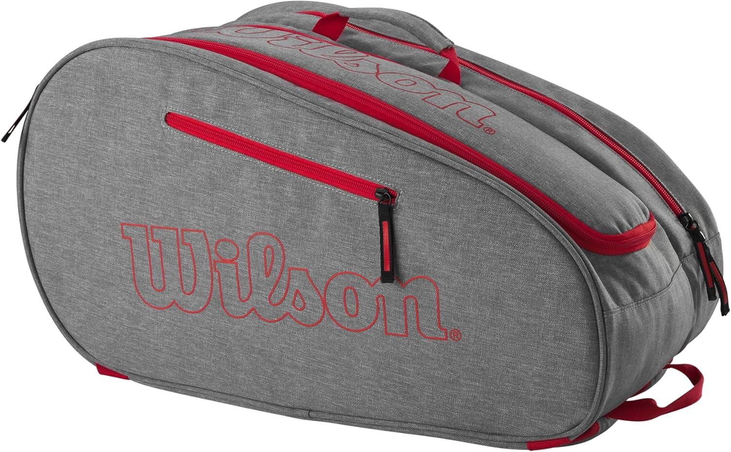 Сумка для падел-тенниса Wilson TEAM Bag Grey/Bright Red