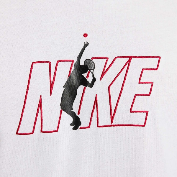 мужская Nike Court Dri-Fit Short Sleeve White